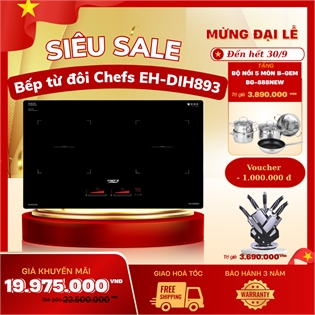 Bếp từ đôi Chefs EH-DIH893